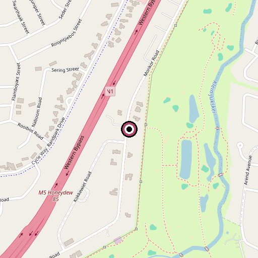 Map showing 77 Monkor Road, Randpark, Randburg